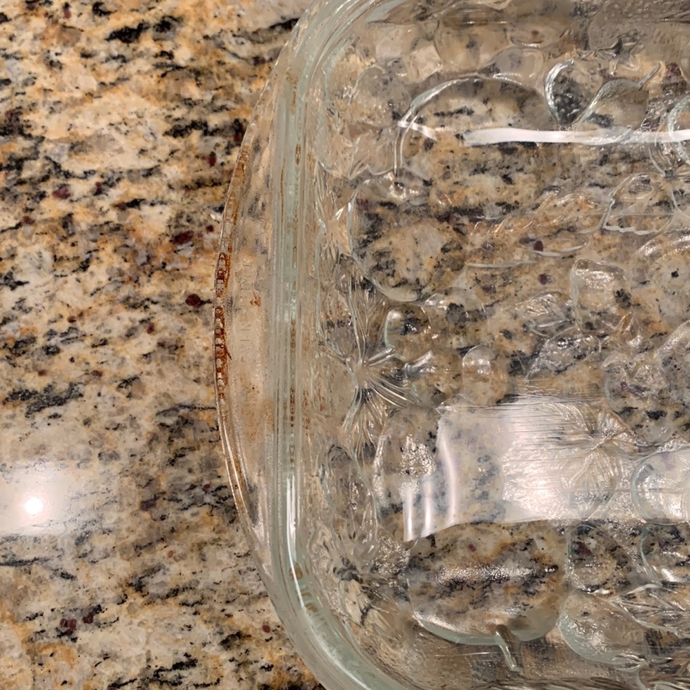 Cherries glass rectangular baker - Picture 4 of 5